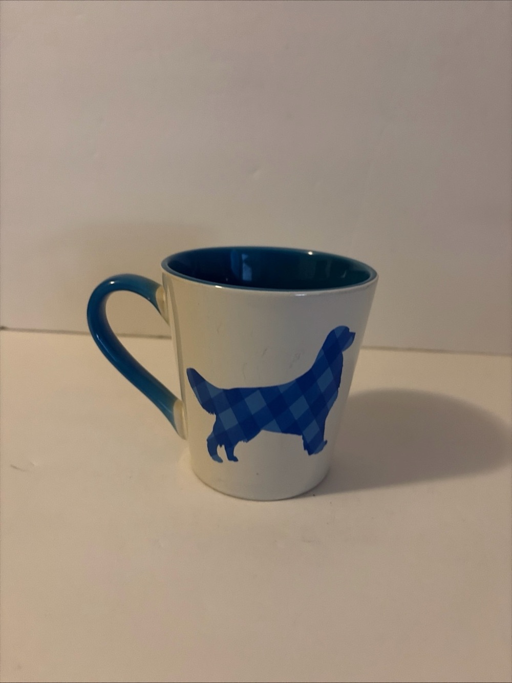 AKC Mug LABRADOR Retriever Blue White Plaid Tea Coffee American Kennel Club dog